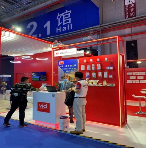 Polskie stoisko na China International Import Expo CIIE w Shanghaiu